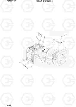 A470 HEAT SHIELD 1 R210NLC-9, Hyundai