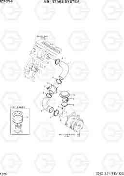 1020 AIR INTAKE SYSTEM R210W-9, Hyundai