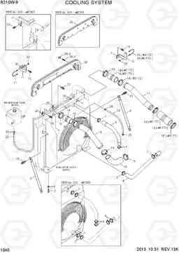 1040 COOLING SYSTEM R210W-9, Hyundai