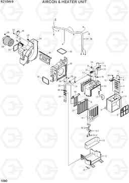 1090 AIRCON & HEATER UNIT R210W-9, Hyundai