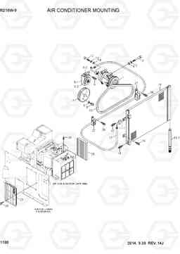 1100 AIR CONDITIONER MOUNTING R210W-9, Hyundai