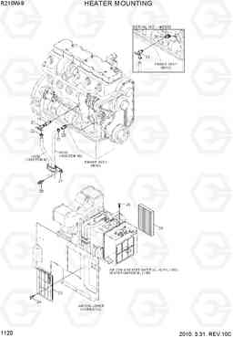 1120 HEATER MOUNTING R210W-9, Hyundai