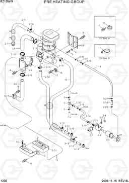 1200 PRE HEATING GROUP R210W-9, Hyundai