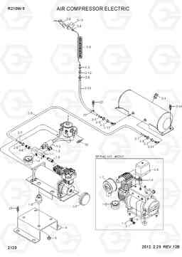 2120 AIR COMPRESSOR ELECTRIC R210W-9, Hyundai