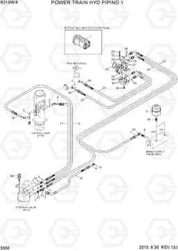 3300 POWER TRAIN HYD PIPING 1 R210W-9, Hyundai