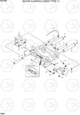 3565 QUICK CLAMP(CLOSED TYPE 1, -#0328) R210W-9, Hyundai