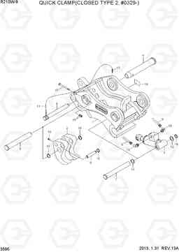 3595 QUICK CLAMP(CLOSED TYPE 2, #0329-) R210W-9, Hyundai