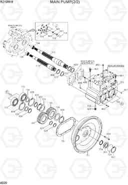 4020 MAIN PUMP(2/2) R210W-9, Hyundai