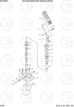 4130 ACCELERATOR PEDAL(STD) R210W-9, Hyundai