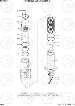 4172 TURNING JOINT(#0286-) R210W-9, Hyundai