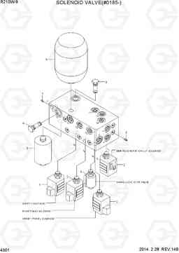 4301 SOLENOID VALVE(#0185-) R210W-9, Hyundai