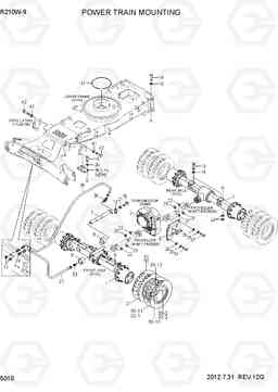 5010 POWER TRAIN MOUNTING R210W-9, Hyundai