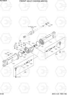 5120 FRONT AXLE CASING(-#0010) R210W-9, Hyundai
