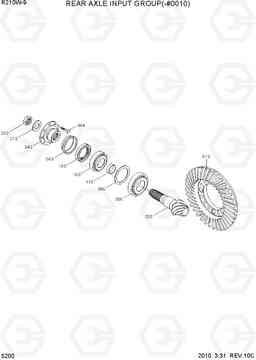 5200 REAR AXLE INPUT GROUP(-#0010) R210W-9, Hyundai