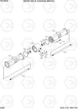 5220 REAR AXLE CASING(-#0010) R210W-9, Hyundai