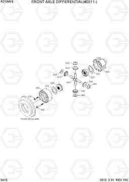 5410 FRONT AXLE DIFFERENTIAL(#0011-) R210W-9, Hyundai