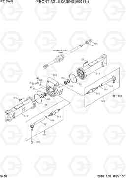 5420 FRONT AXLE CASING(#0011-) R210W-9, Hyundai