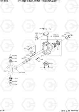 5430 FRONT AXLE JOINT HOUSING(#0011-) R210W-9, Hyundai