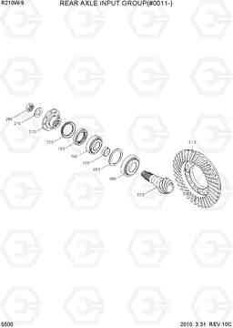 5500 REAR AXLE INPUT GROUP(#0011-) R210W-9, Hyundai