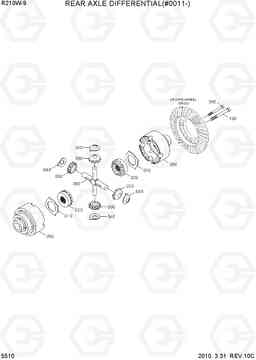 5510 REAR AXLE DIFFERENTIAL(#0011-) R210W-9, Hyundai