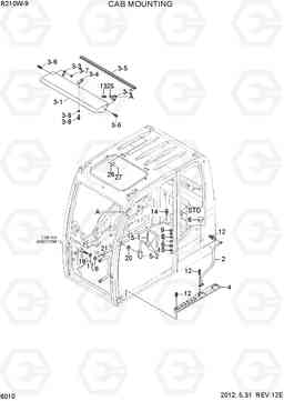 6010 CAB MOUNTING R210W-9, Hyundai