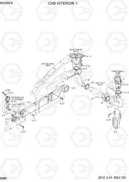 6080 CAB INTERIOR 1 R210W-9, Hyundai