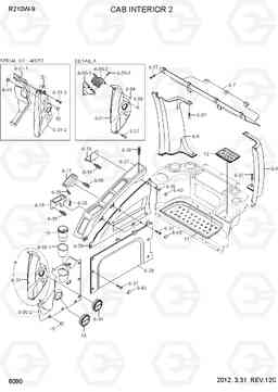 6090 CAB INTERIOR 2 R210W-9, Hyundai