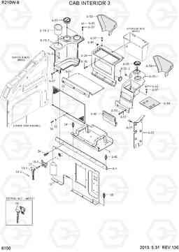 6100 CAB INTERIOR 3 R210W-9, Hyundai