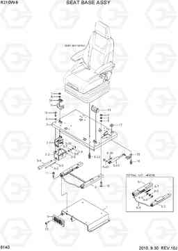 6140 SEAT BASE ASSY R210W-9, Hyundai