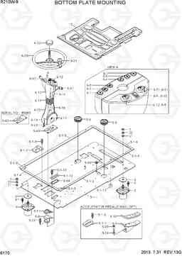 6170 BOTTOM PLATE MOUNTING R210W-9, Hyundai