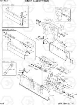 6440 DOZER BLADE-FRONT R210W-9, Hyundai