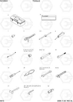 8010 TOOLS R210W-9, Hyundai