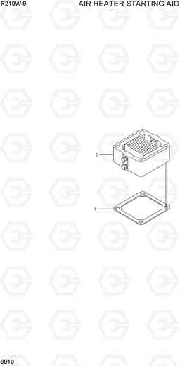 9010 AIR HEATER STARTING AID R210W-9, Hyundai