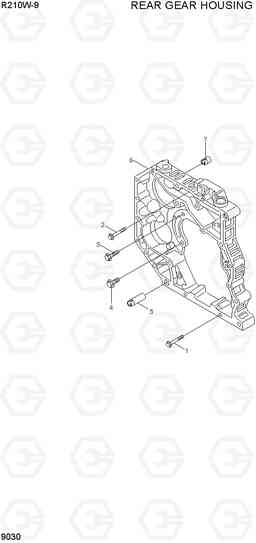 9030 REAR GEAR HOUSING R210W-9, Hyundai