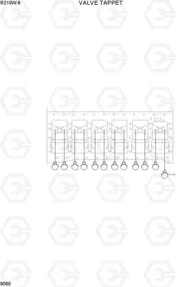 9060 VALVE TAPPET R210W-9, Hyundai