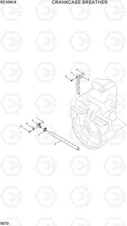 9070 CRANKCASE BREATHER R210W-9, Hyundai