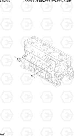 9080 COOLANT HEATER STARTING AID R210W-9, Hyundai