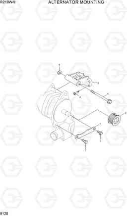 9120 ALTERNATOR MOUNTNG R210W-9, Hyundai