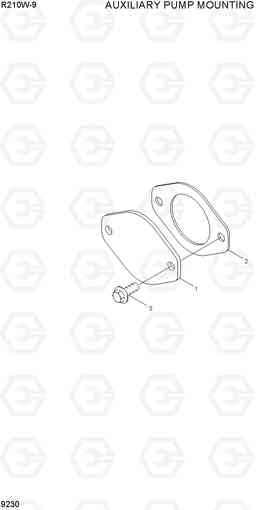 9230 AUXILIARY PUMP MOUNTING R210W-9, Hyundai