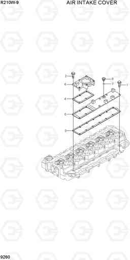 9260 AIR INTAKE COVER R210W-9, Hyundai