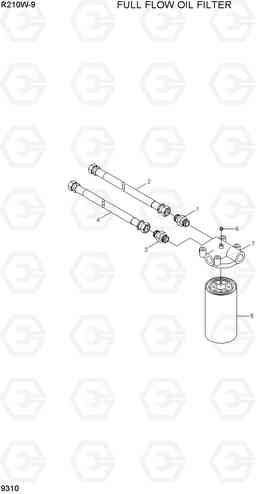 9310 FULL FLOW OIL FILTER R210W-9, Hyundai