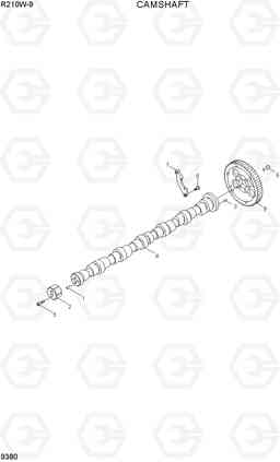9380 CAMSHAFT R210W-9, Hyundai