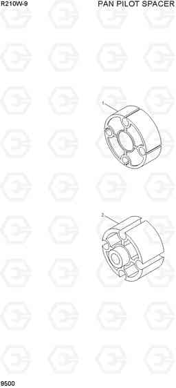 9500 FAN PILOT SPACER R210W-9, Hyundai