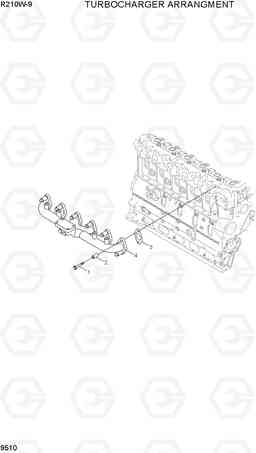 9510 TURBOCHARGER ARRANGEMENT R210W-9, Hyundai