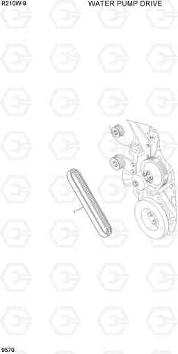 9570 WATER PUMP DRIVE R210W-9, Hyundai