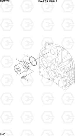 9580 WATER PUMP R210W-9, Hyundai