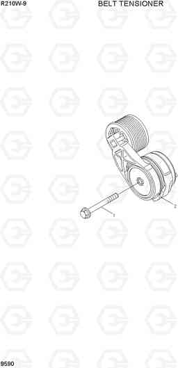9590 BELT TENSIONER R210W-9, Hyundai