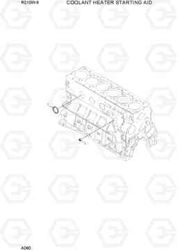 A080 COOLANT HEATER STARTING AID R210W-9, Hyundai