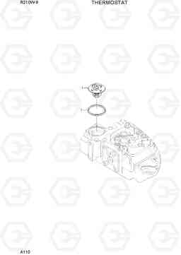 A110 THERMOSTAT R210W-9, Hyundai