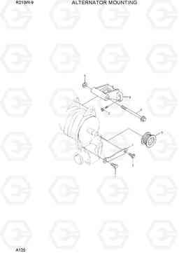 A120 ALTERNATOR MOUNTNG R210W-9, Hyundai